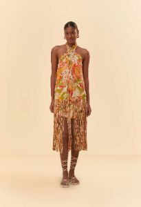 Sand Leopard Forest Mini Dress sold by FARM Rio