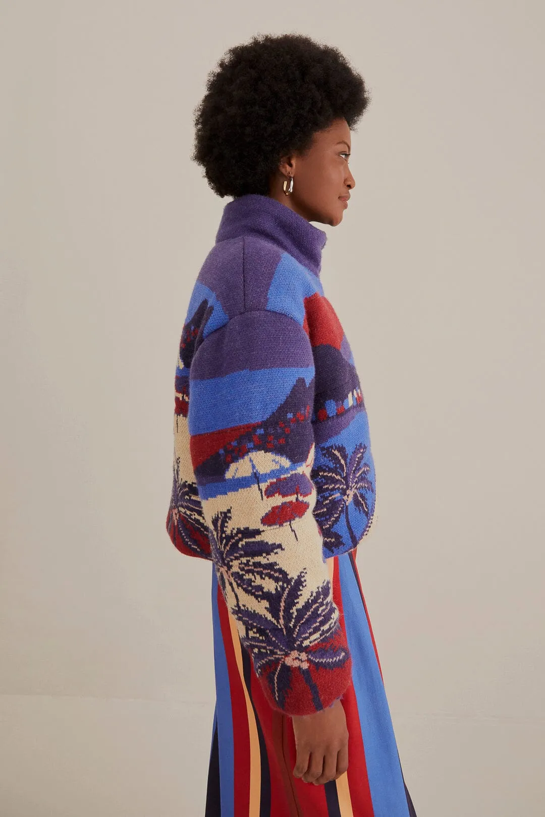 Carioca Tricot Puffer Jacket sold by FARM Rio product image thumbnail 4