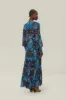 Blue Arabesque Floral Maxi Dress sold by FARM Rio