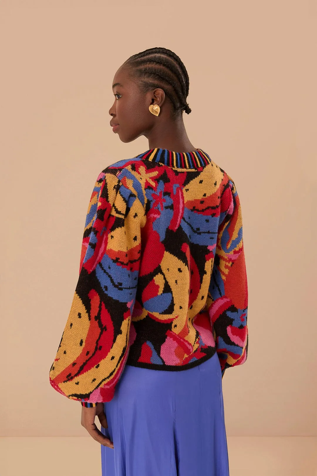 Multicolor Fruitelicious Knit Sweater sold by FARM Rio product image thumbnail 3