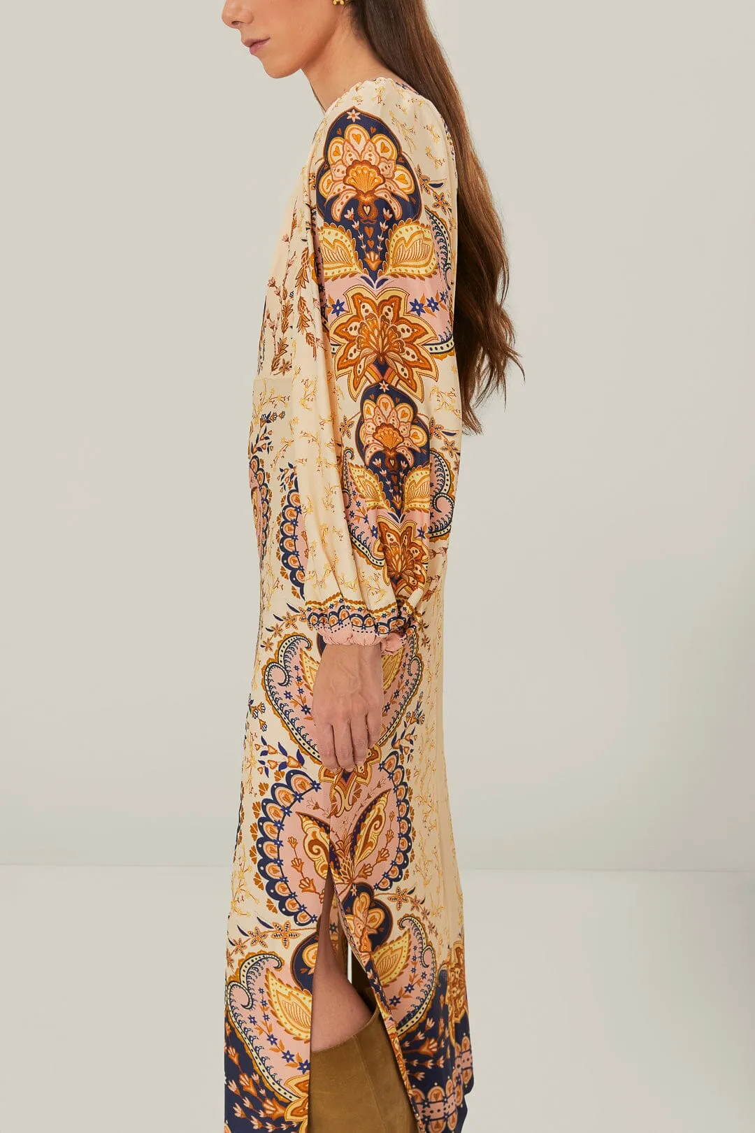 Beige Boho Midi Dress sold by FARM Rio product image thumbnail 3