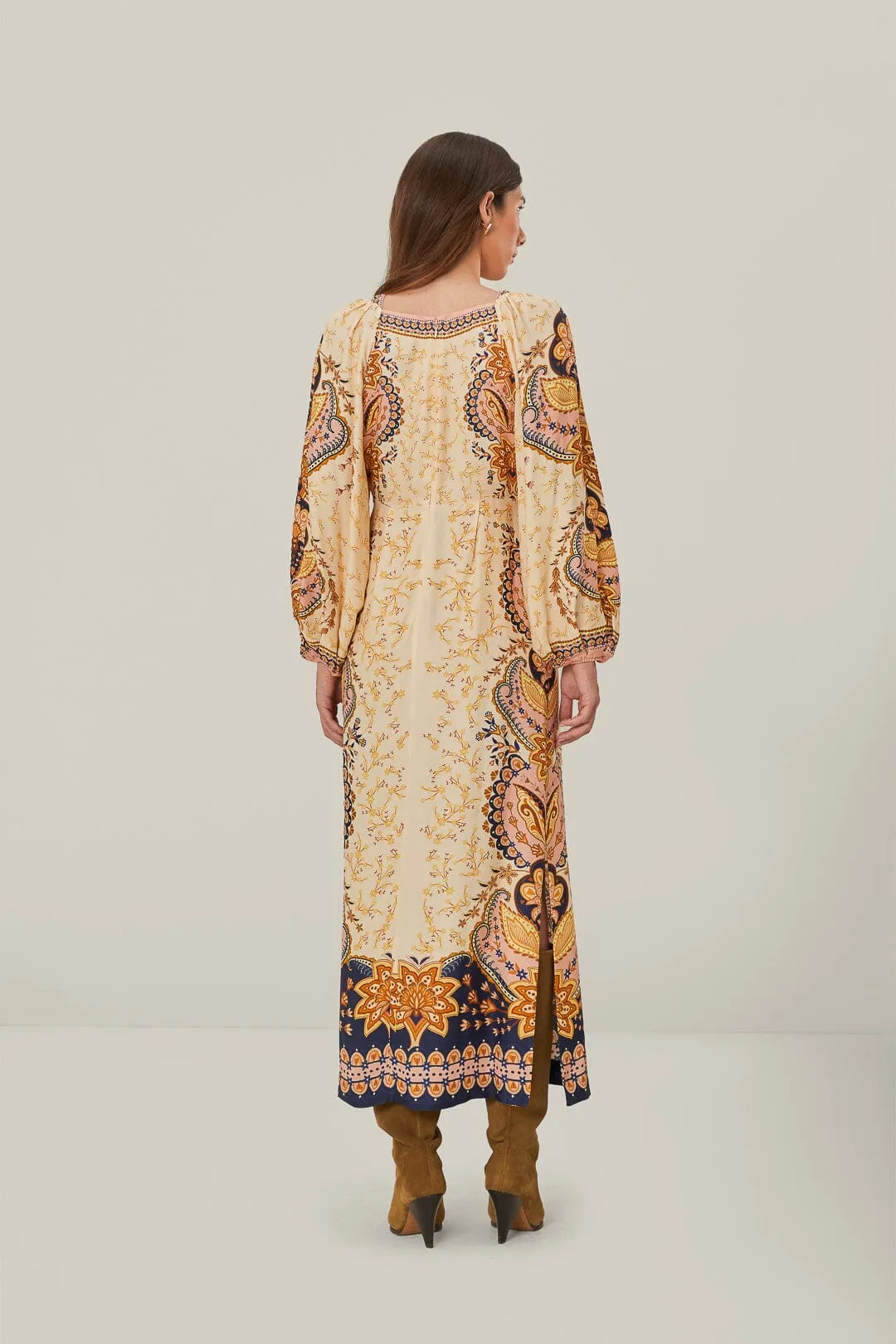 Beige Boho Midi Dress sold by FARM Rio product image thumbnail 4