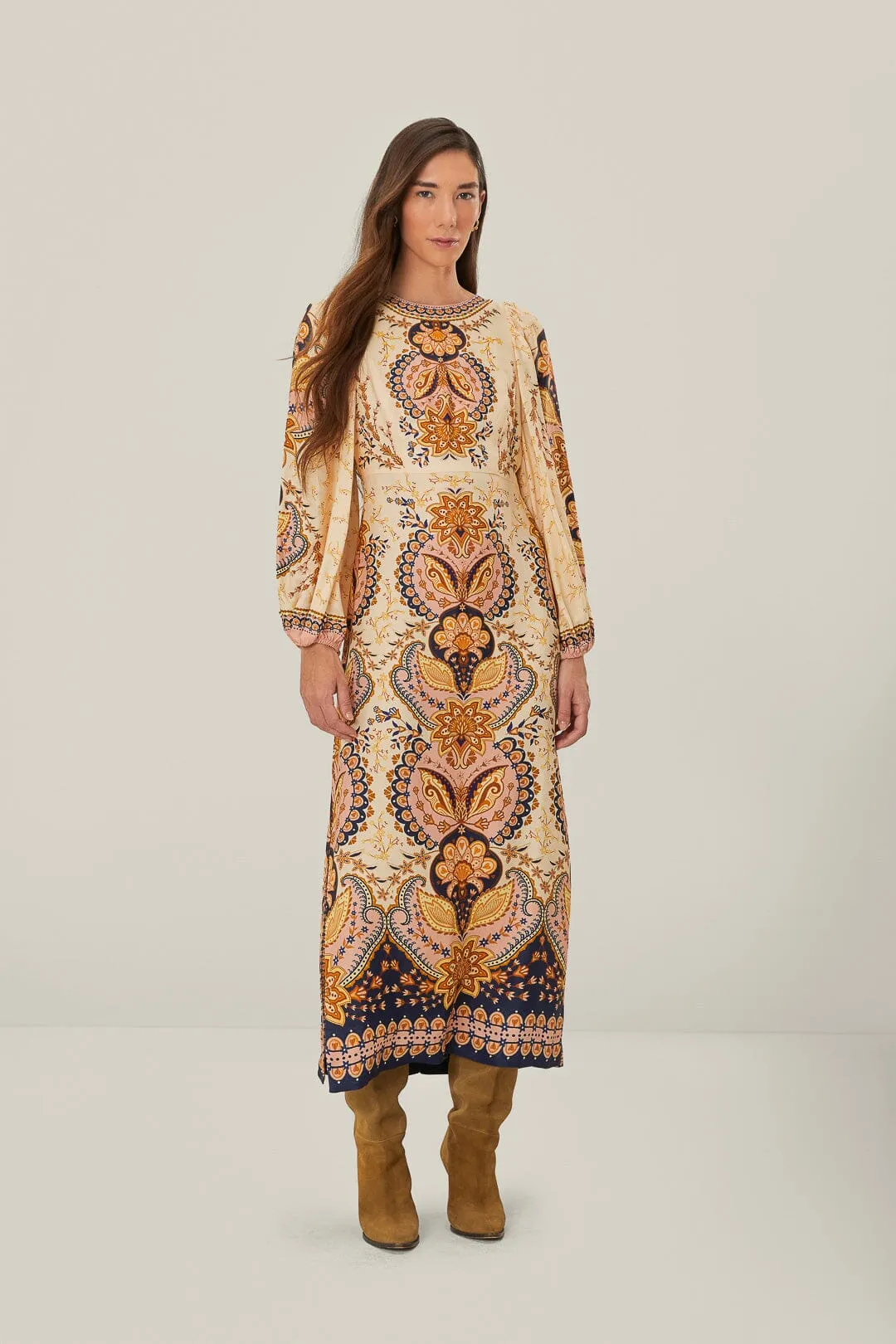 Beige Boho Midi Dress sold by FARM Rio