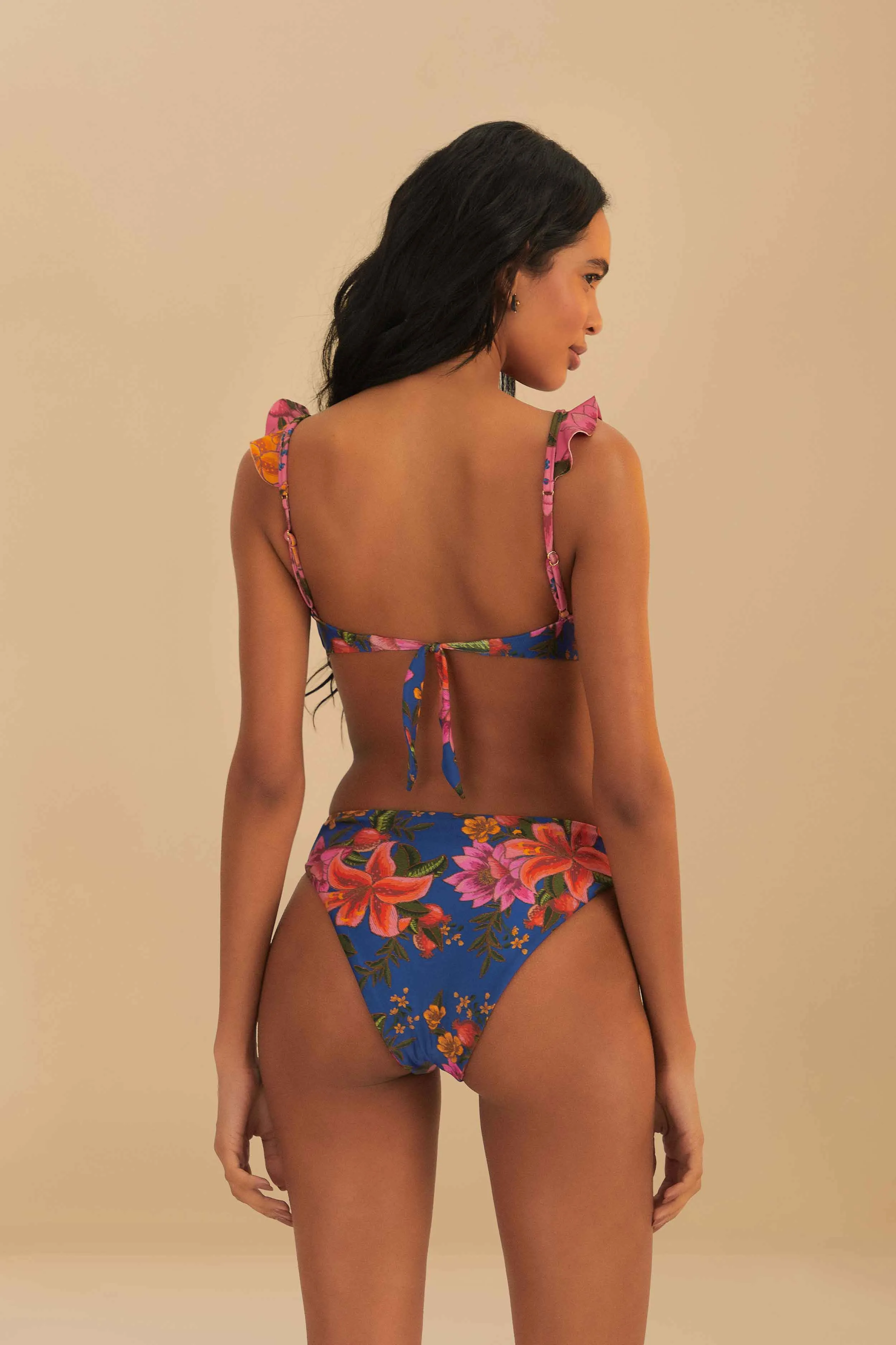 Multicolor Summer Fruit High Waist Bikini Bottom sold by FARM Rio product image thumbnail 5