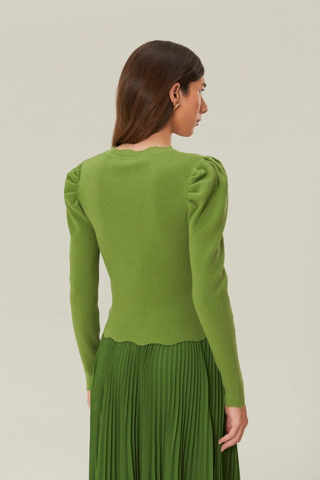 Green Knit Blouse sold by FARM Rio product image thumbnail 4