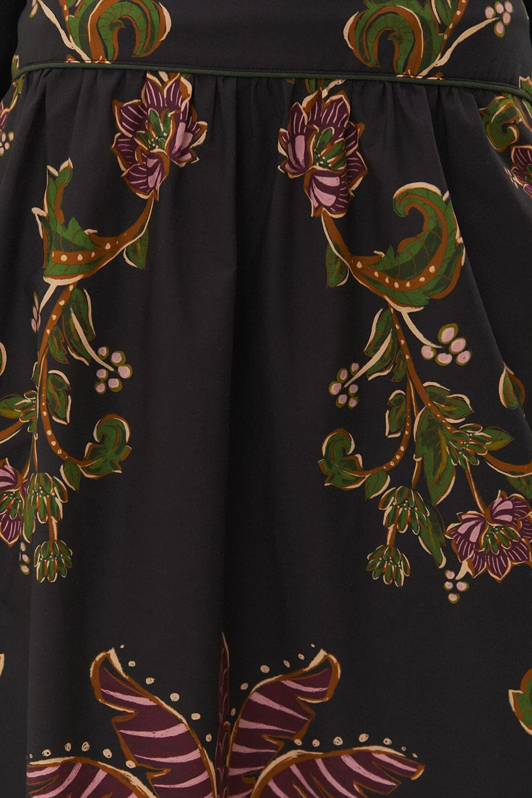 Black Ravenala Midi Skirt sold by FARM Rio product image thumbnail 5