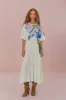 Off-White Flower Maxi Dress sold by FARM Rio