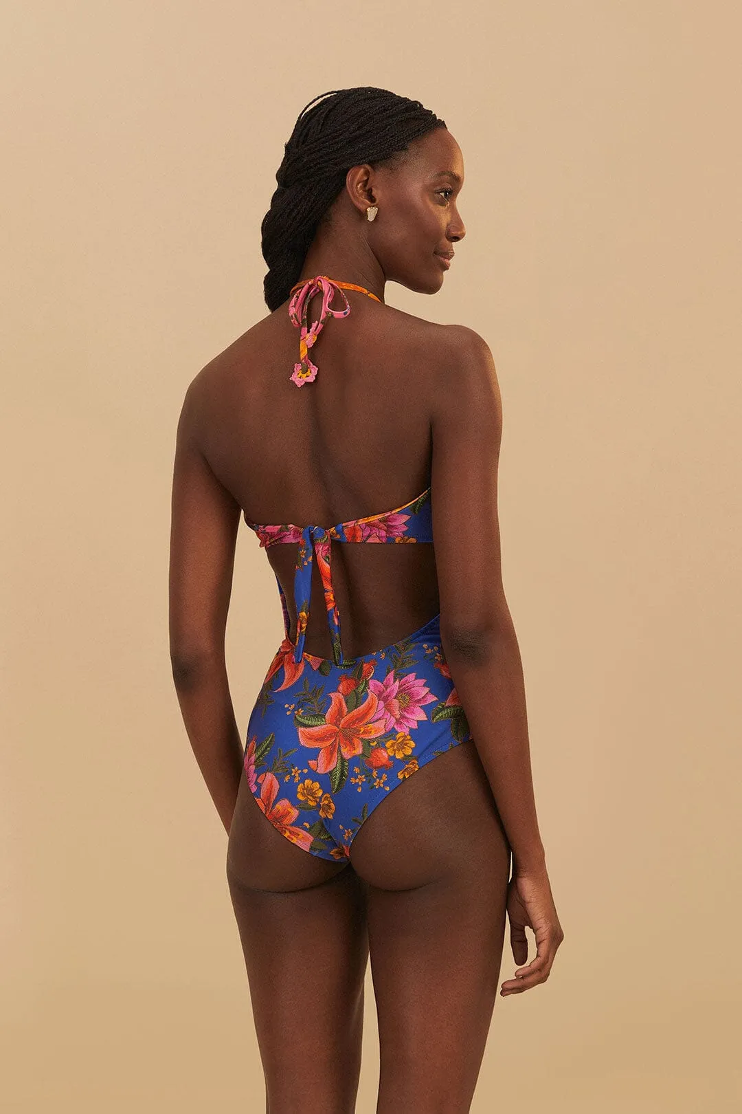 Blue Summer Fruit One-Piece Swimsuit sold by FARM Rio product image thumbnail 3