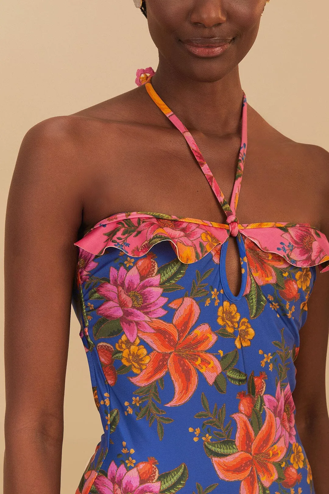 Blue Summer Fruit One-Piece Swimsuit sold by FARM Rio product image thumbnail 2