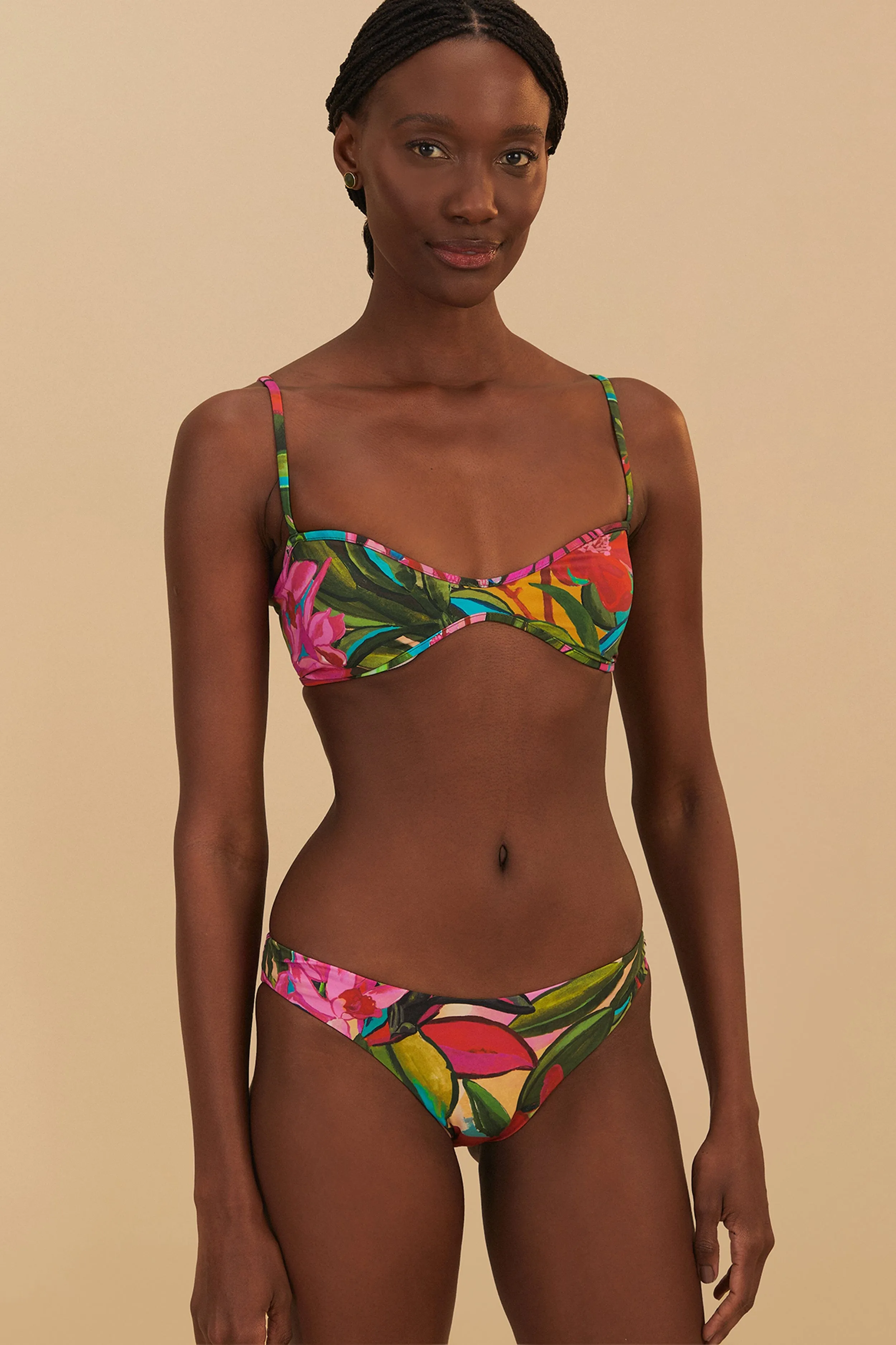 Jardin De Reve Low Full Bikini Bottom sold by FARM Rio