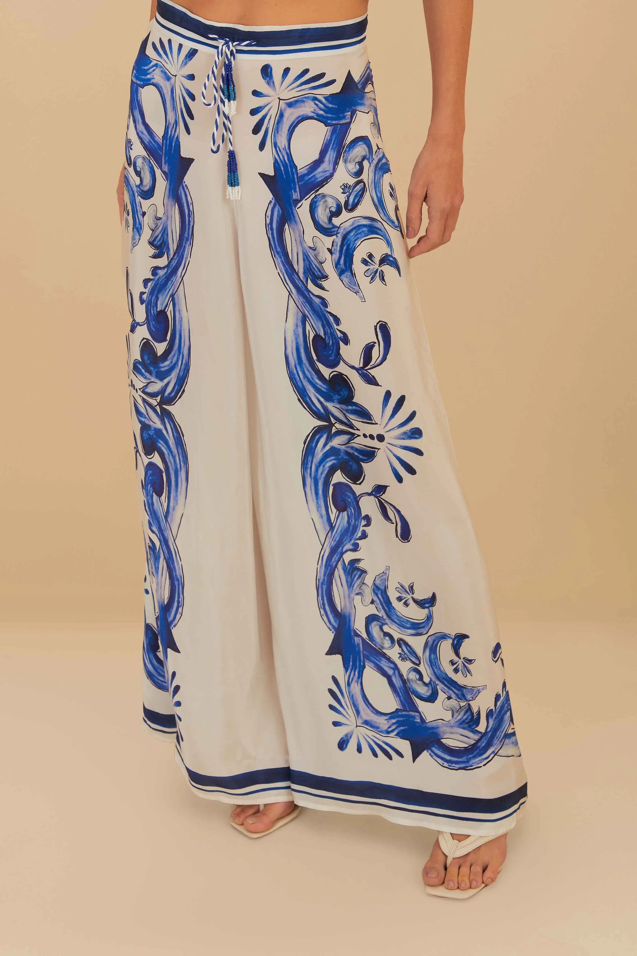 Off-White Garden Tiles Pants sold by FARM Rio product image thumbnail 2