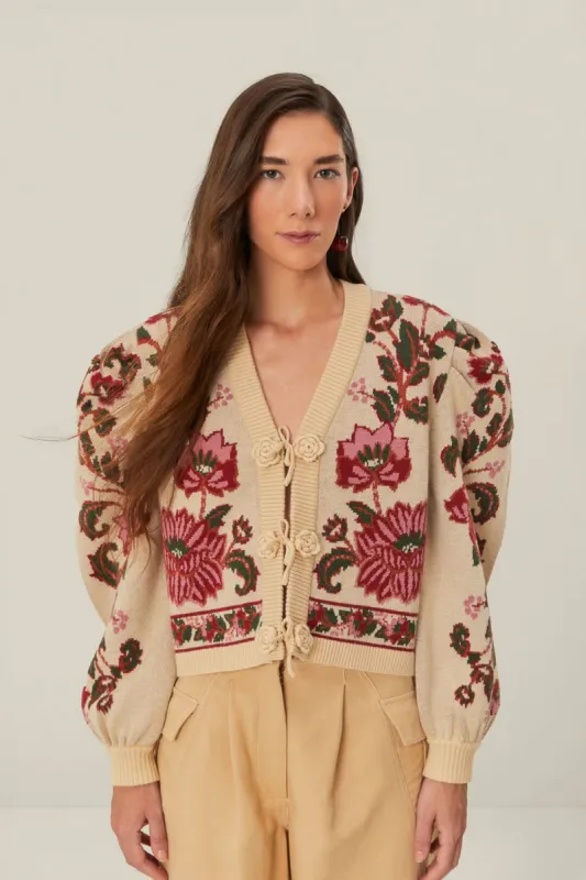 Off-White Ravenala Knit Cardigan sold by FARM Rio