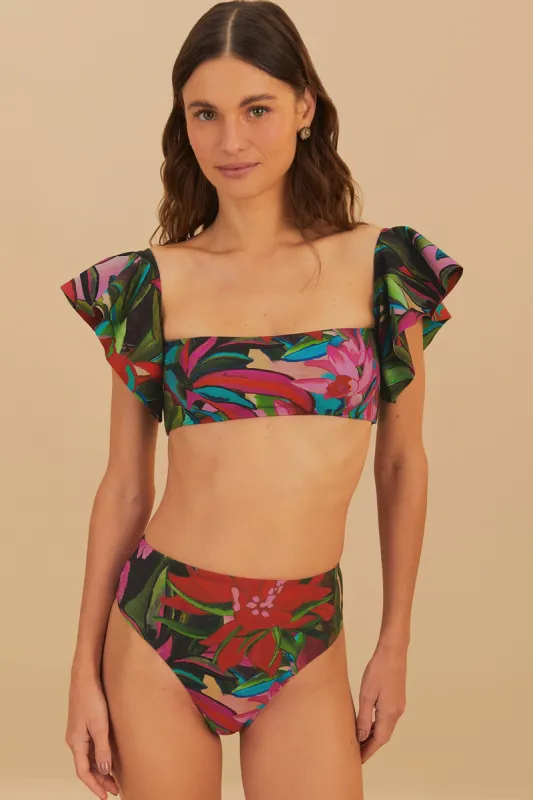 Jardin De Reve High Waist Bikini Bottom sold by FARM Rio