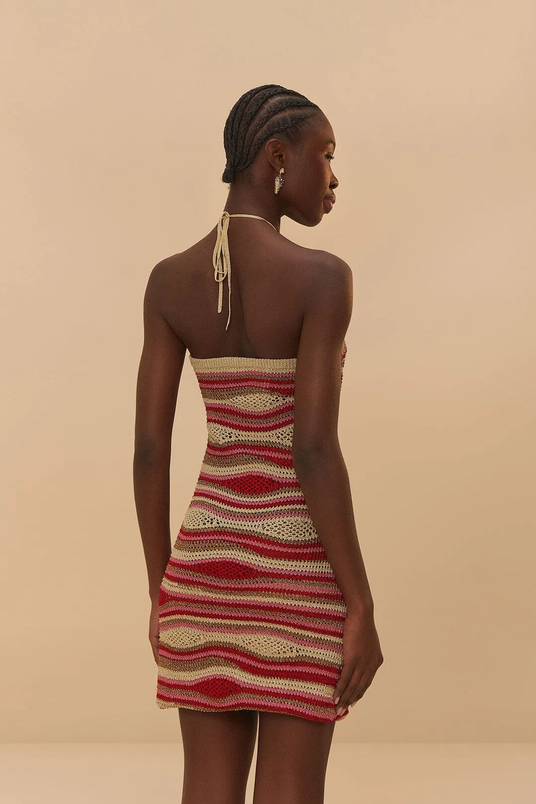 Mixed Waves Sleeveless Knit Mini Dress sold by FARM Rio product image thumbnail 3