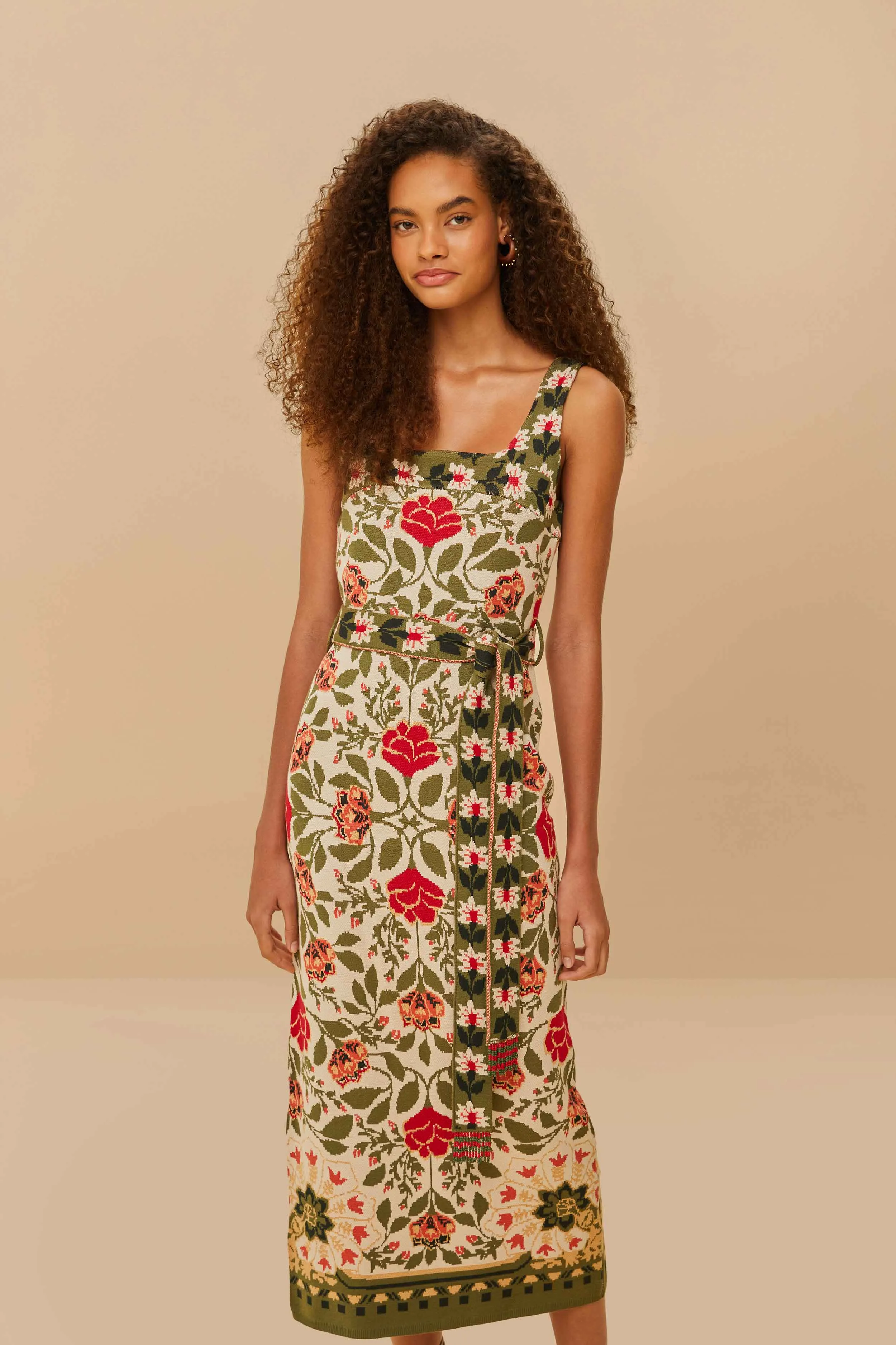 Sand Garden Tapestry Knit Dress sold by FARM Rio product image thumbnail 2