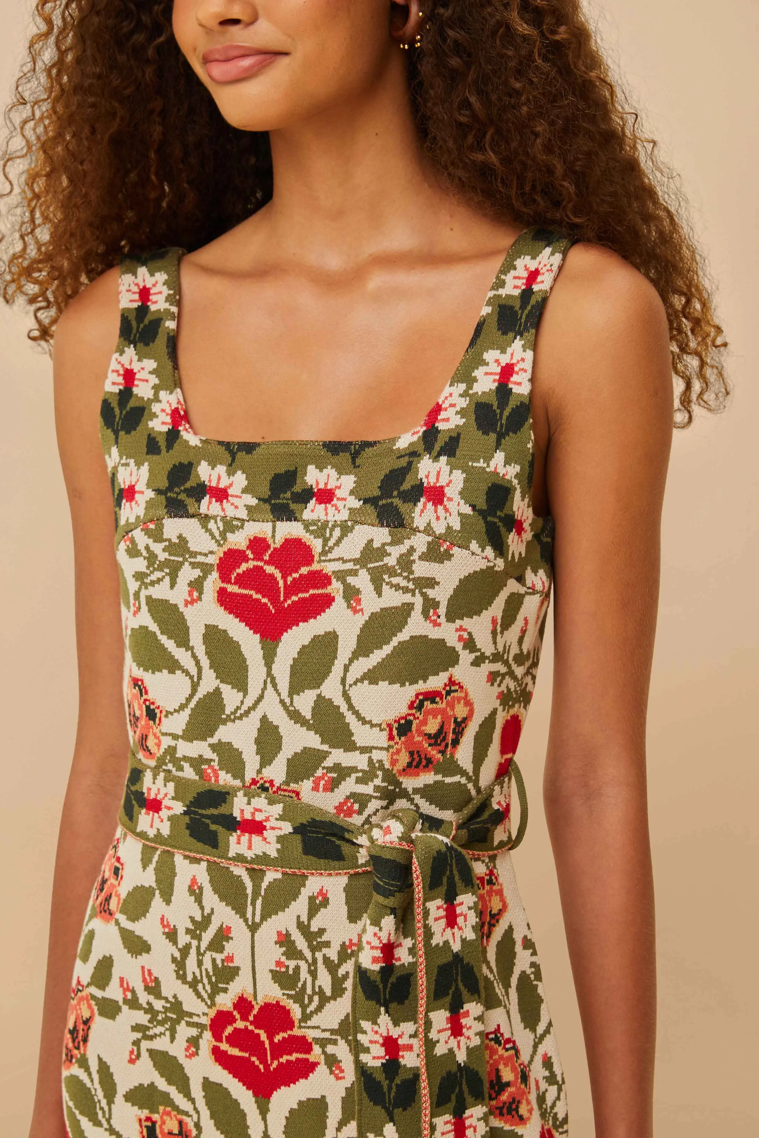 Sand Garden Tapestry Knit Dress sold by FARM Rio product image thumbnail 3