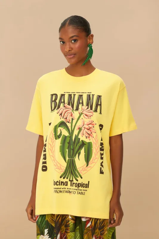 Yellow Banana Cocina Relaxed T-Shirt sold by FARM Rio