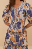 Off-White Summer Flowers Beaded Tassels Maxi Dress sold by FARM Rio
