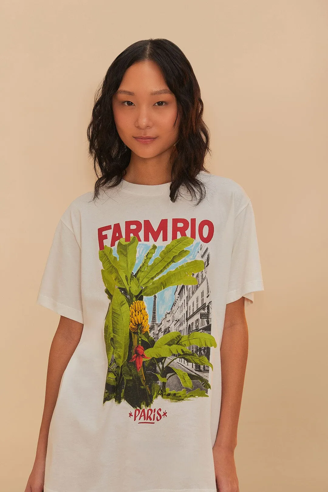 Off-White From Brasil To The World Relaxed T-Shirt sold by FARM Rio