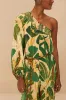 Beige Tropical Isla One-Shoulder Jumpsuit sold by FARM Rio