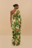 Beige Tropical Isla One-Shoulder Jumpsuit sold by FARM Rio