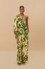 Beige Tropical Isla One-Shoulder Jumpsuit sold by FARM Rio
