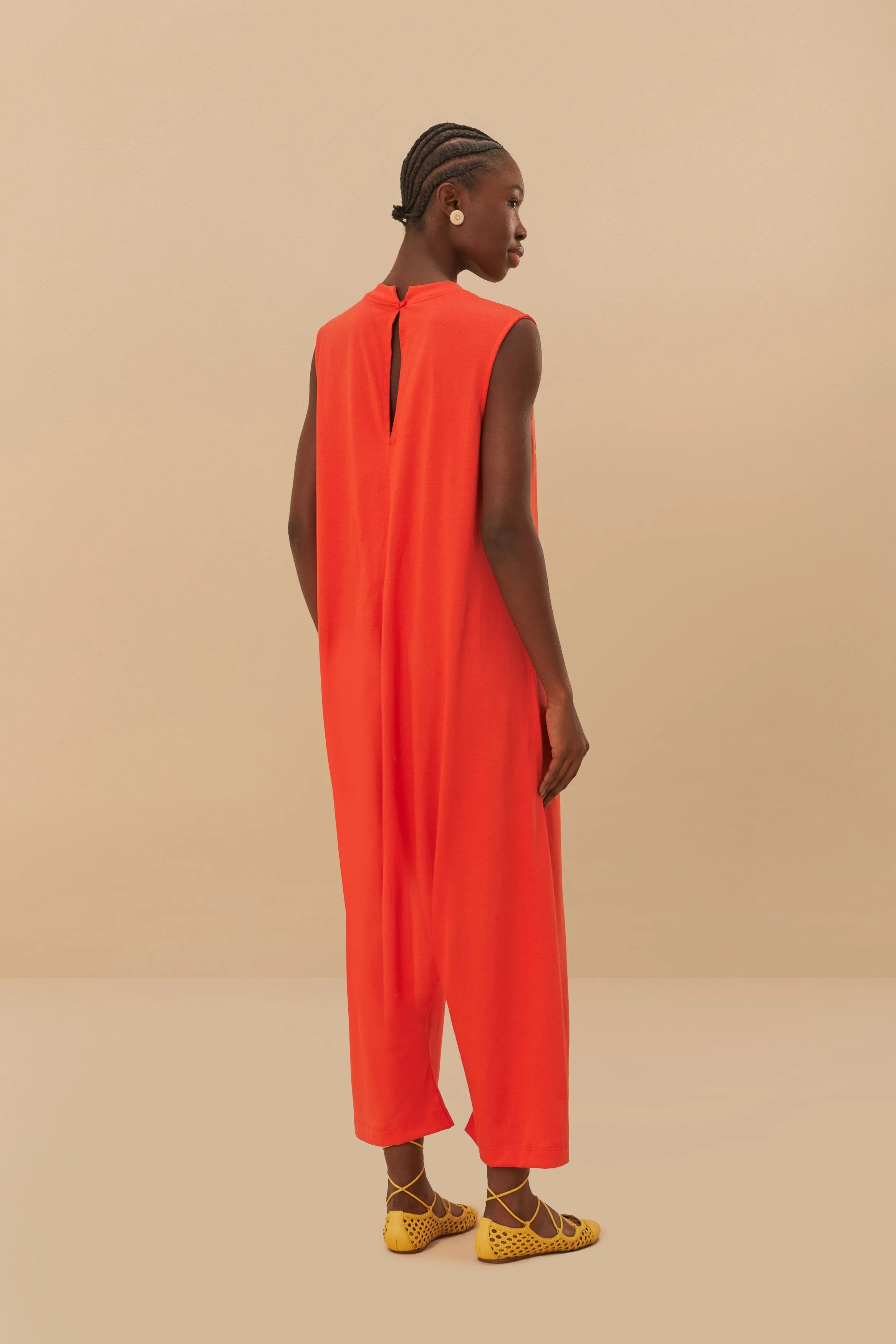 Red Buena Gente Jumpsuit sold by FARM Rio product image thumbnail 5