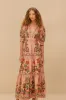 Pink Garden Delight Short Sleeve Maxi Dress sold by FARM Rio