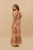 Pink Garden Delight Short Sleeve Maxi Dress sold by FARM Rio
