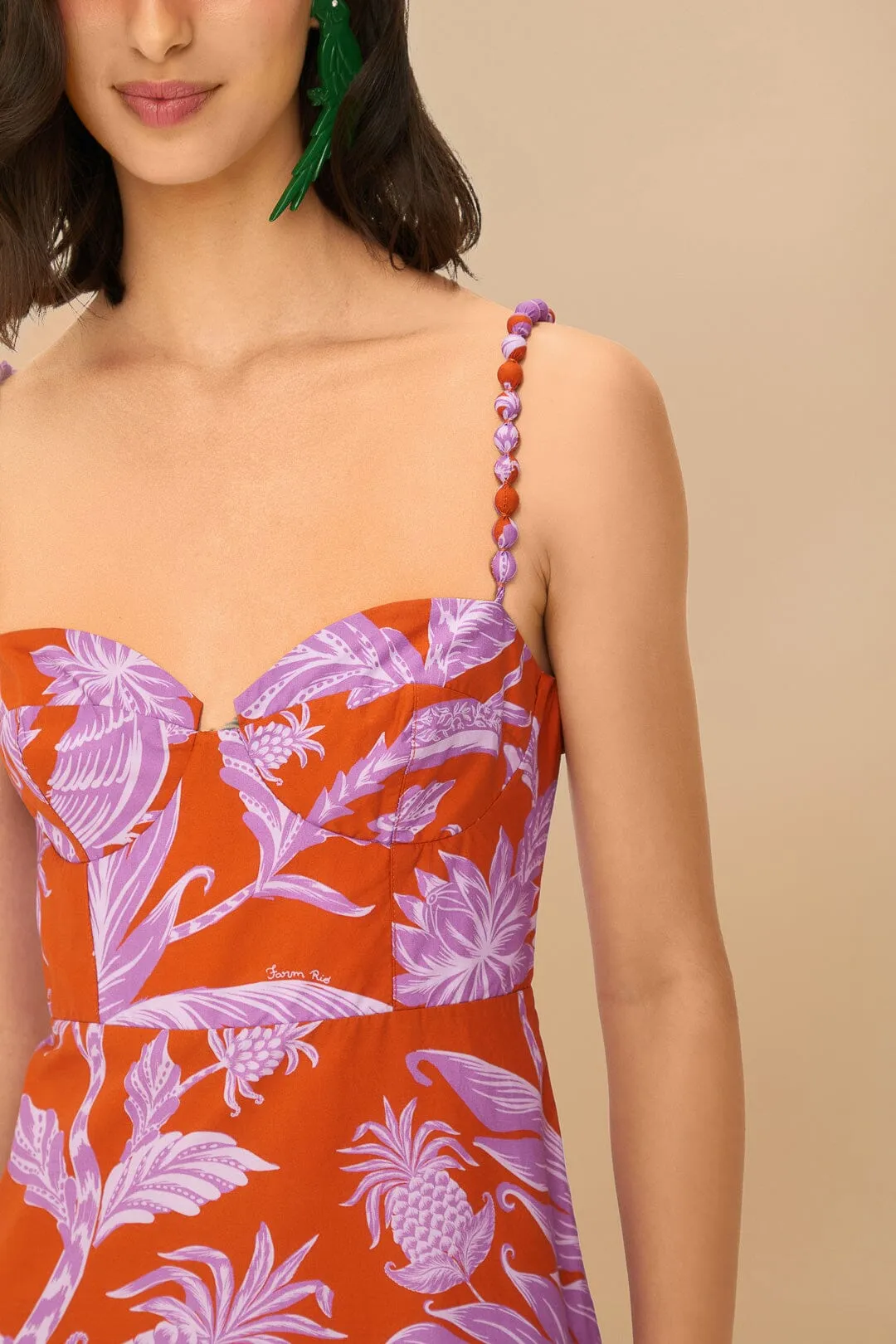 Mixed Tropical Swing Sleeveless Midi Dress sold by FARM Rio product image thumbnail 2