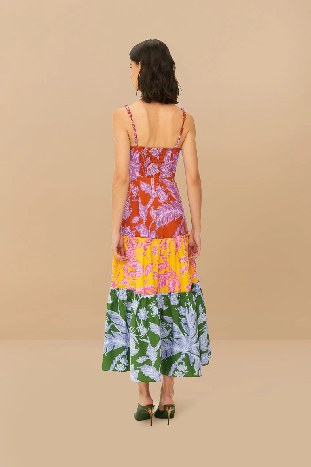 Mixed Tropical Swing Sleeveless Midi Dress sold by FARM Rio product image thumbnail 4