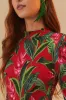 Red Dream Garden Long Sleeve Bodysuit sold by FARM Rio