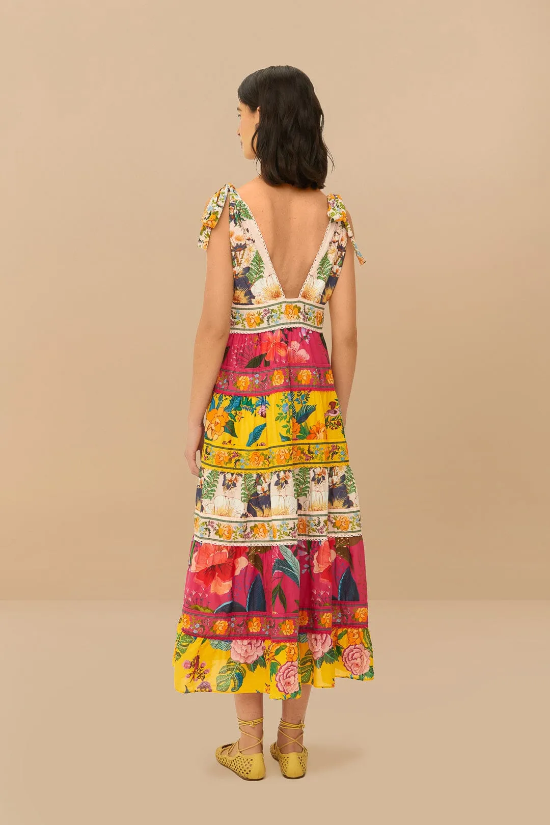 Mixed Flowers Midi Dress sold by FARM Rio product image thumbnail 4