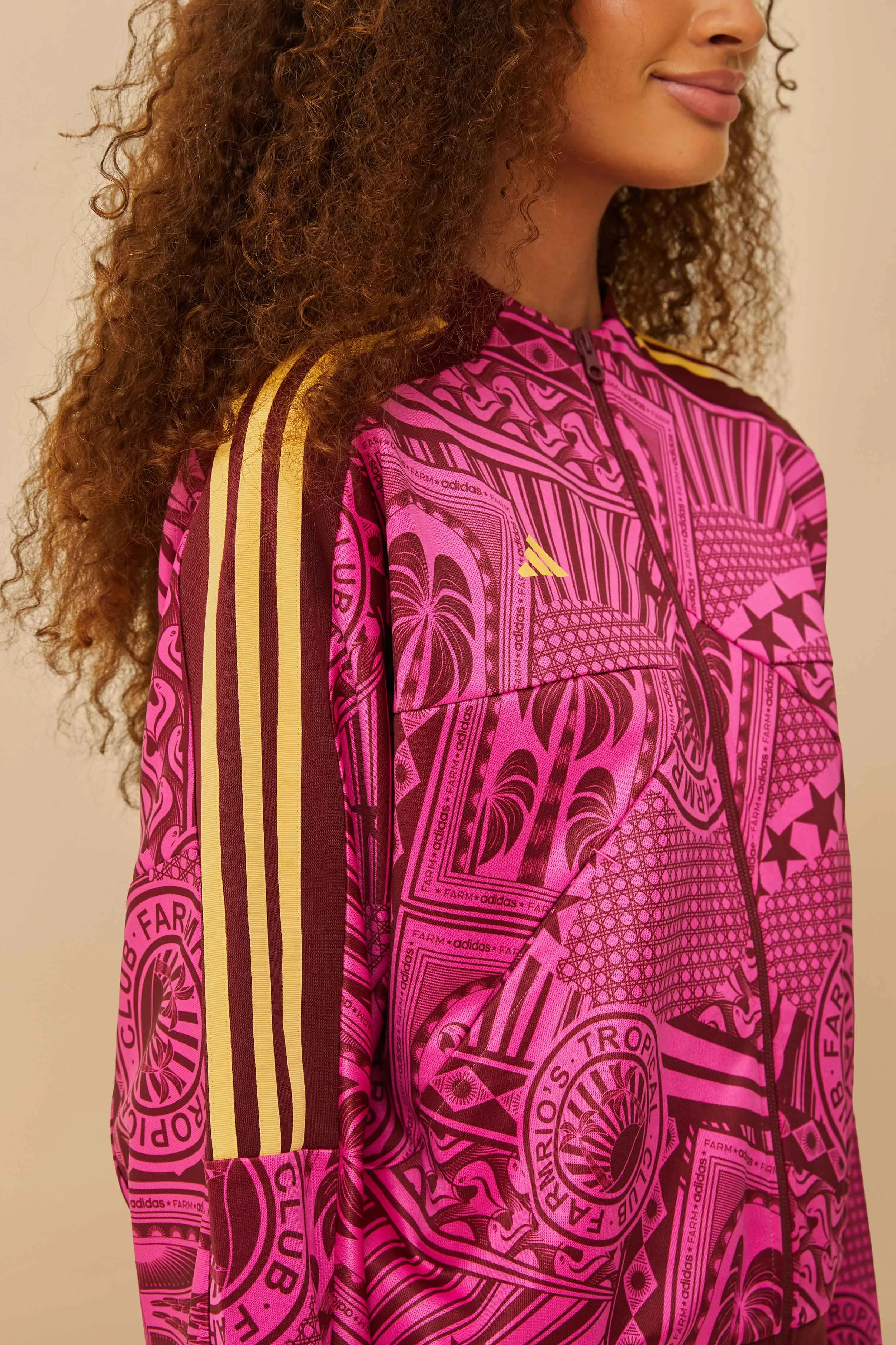 Adidas Tropicla Club Pink Jacket sold by FARM Rio product image thumbnail 3