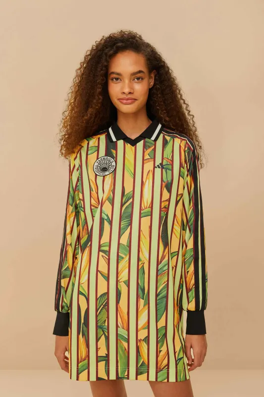 Adidas Stripes Of Paradise Semi Spark Dress made by FARM Rio