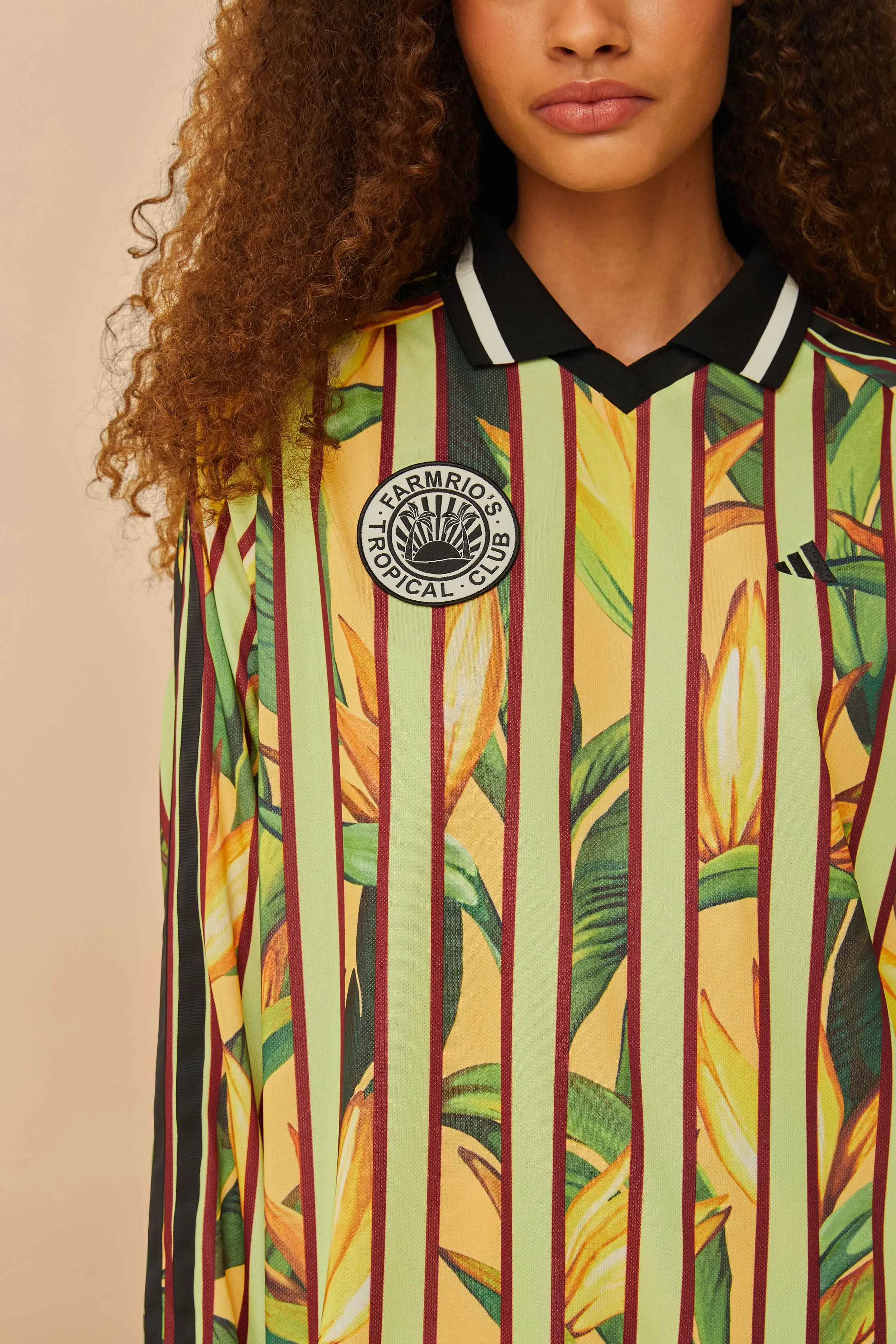 Adidas Stripes Of Paradise Semi Spark Dress sold by FARM Rio product image thumbnail 3