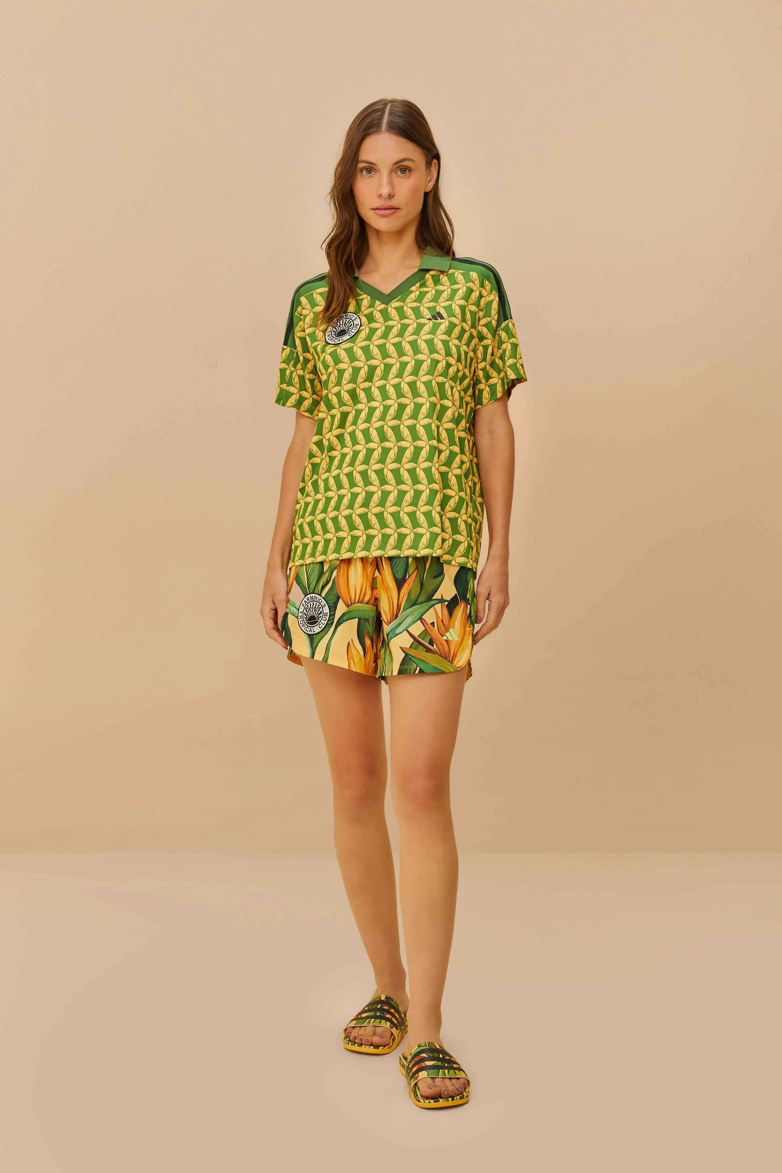 Adidas Adilette Birds Of Paradise Semi Spark sold by FARM Rio product image thumbnail 3