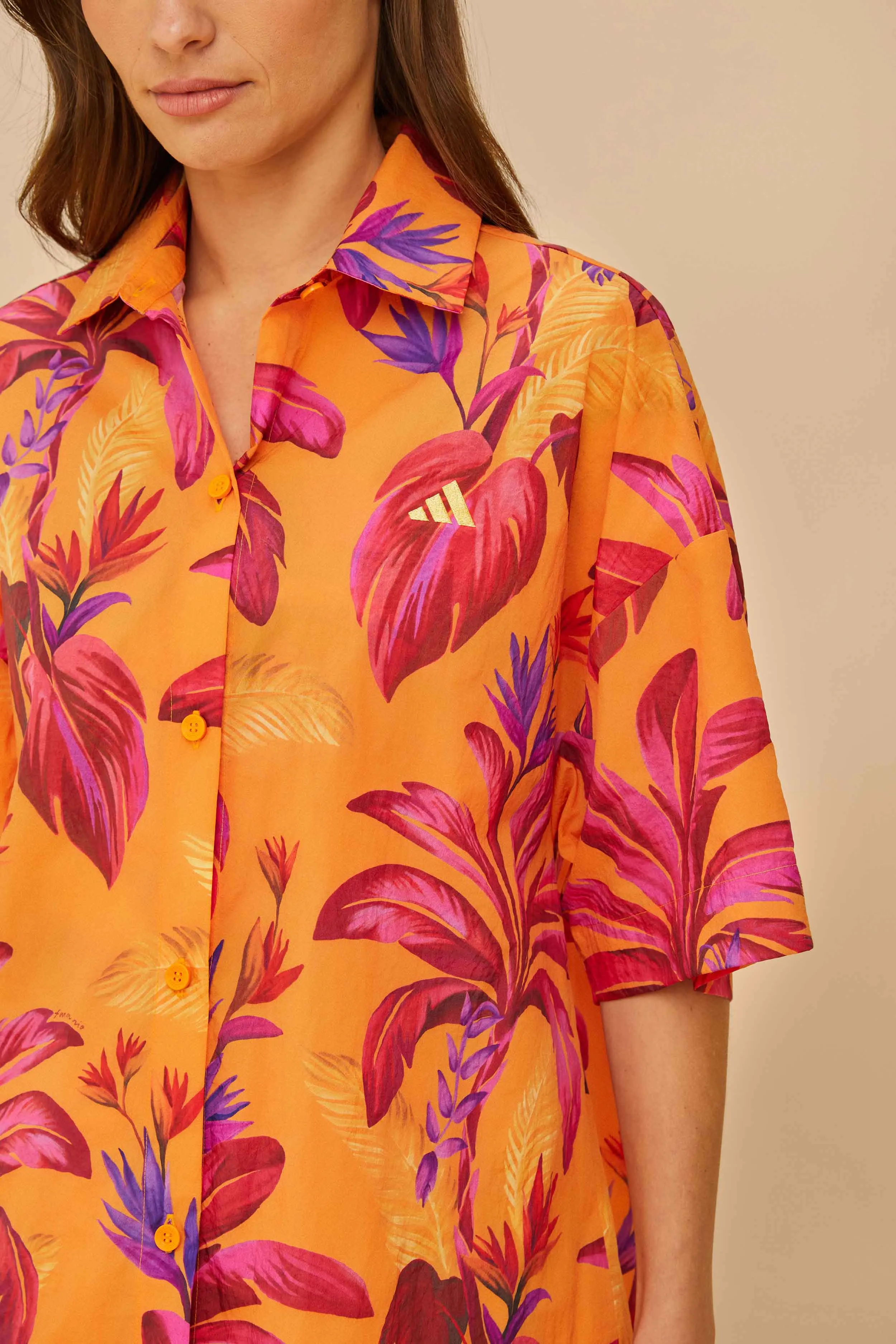 Adidas Tropical Breeze Bright Orange Shirt sold by FARM Rio product image thumbnail 2