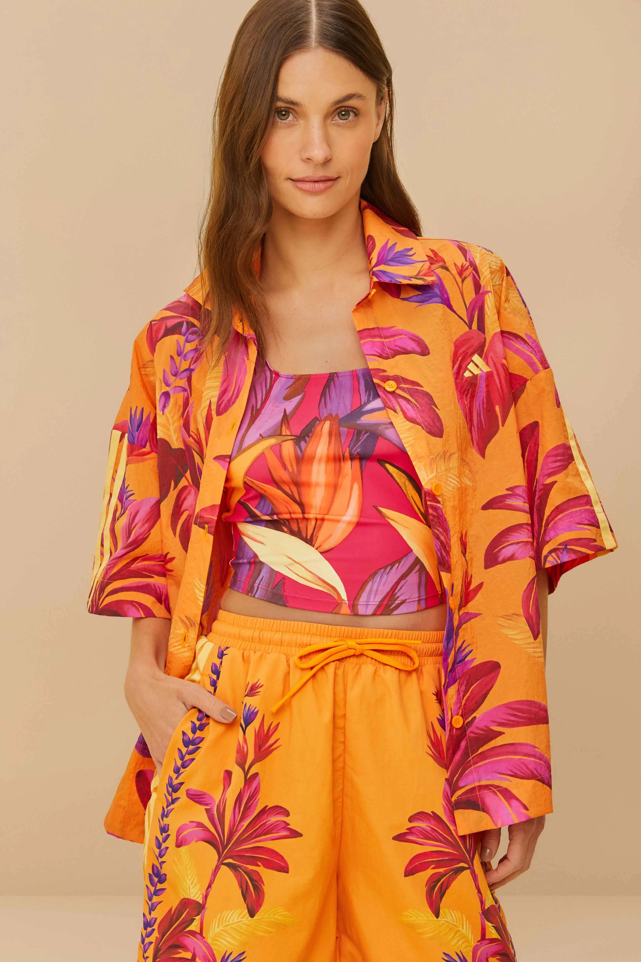 Adidas Tropical Breeze Bright Orange Shirt sold by FARM Rio