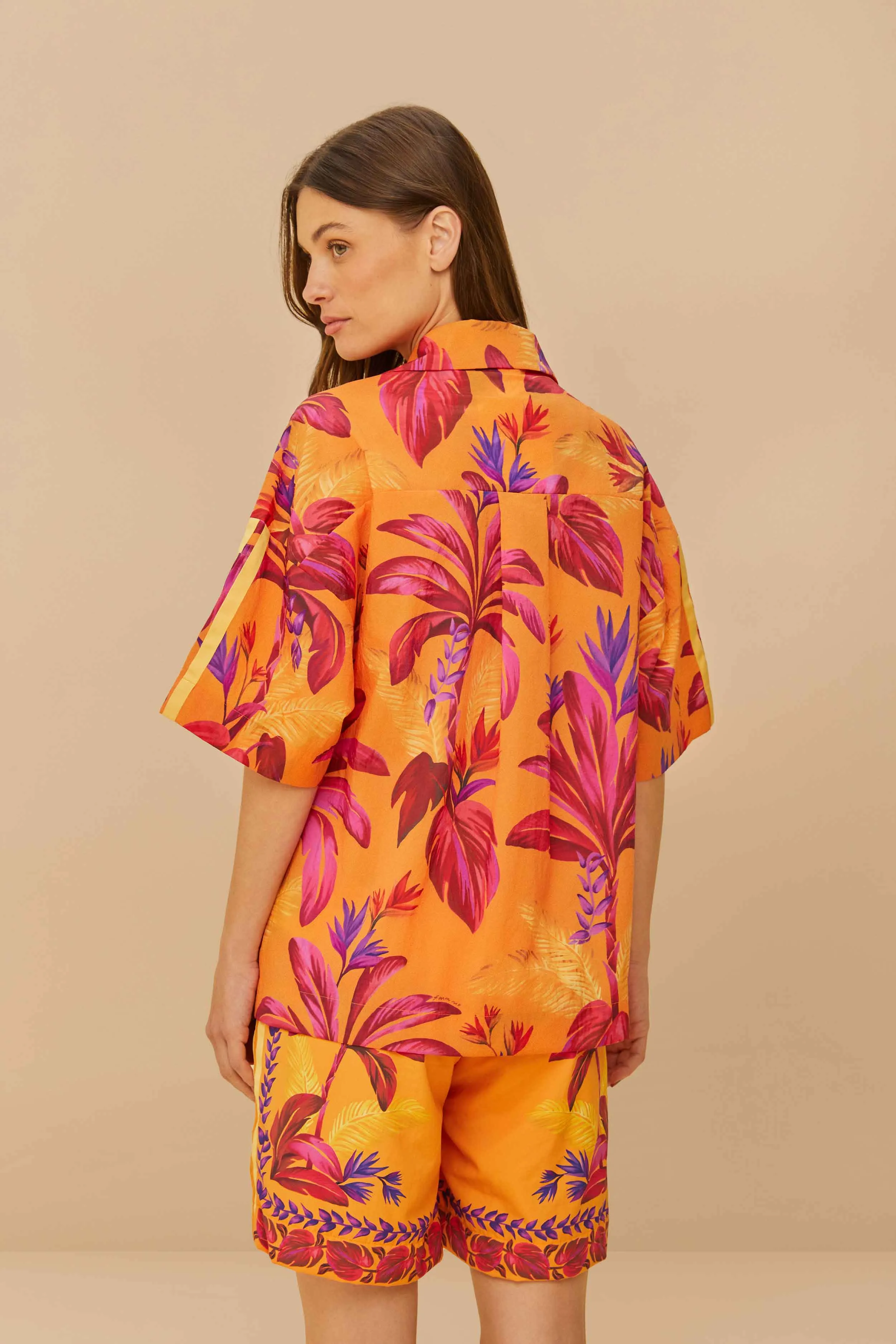 Adidas Tropical Breeze Bright Orange Shirt sold by FARM Rio product image thumbnail 3