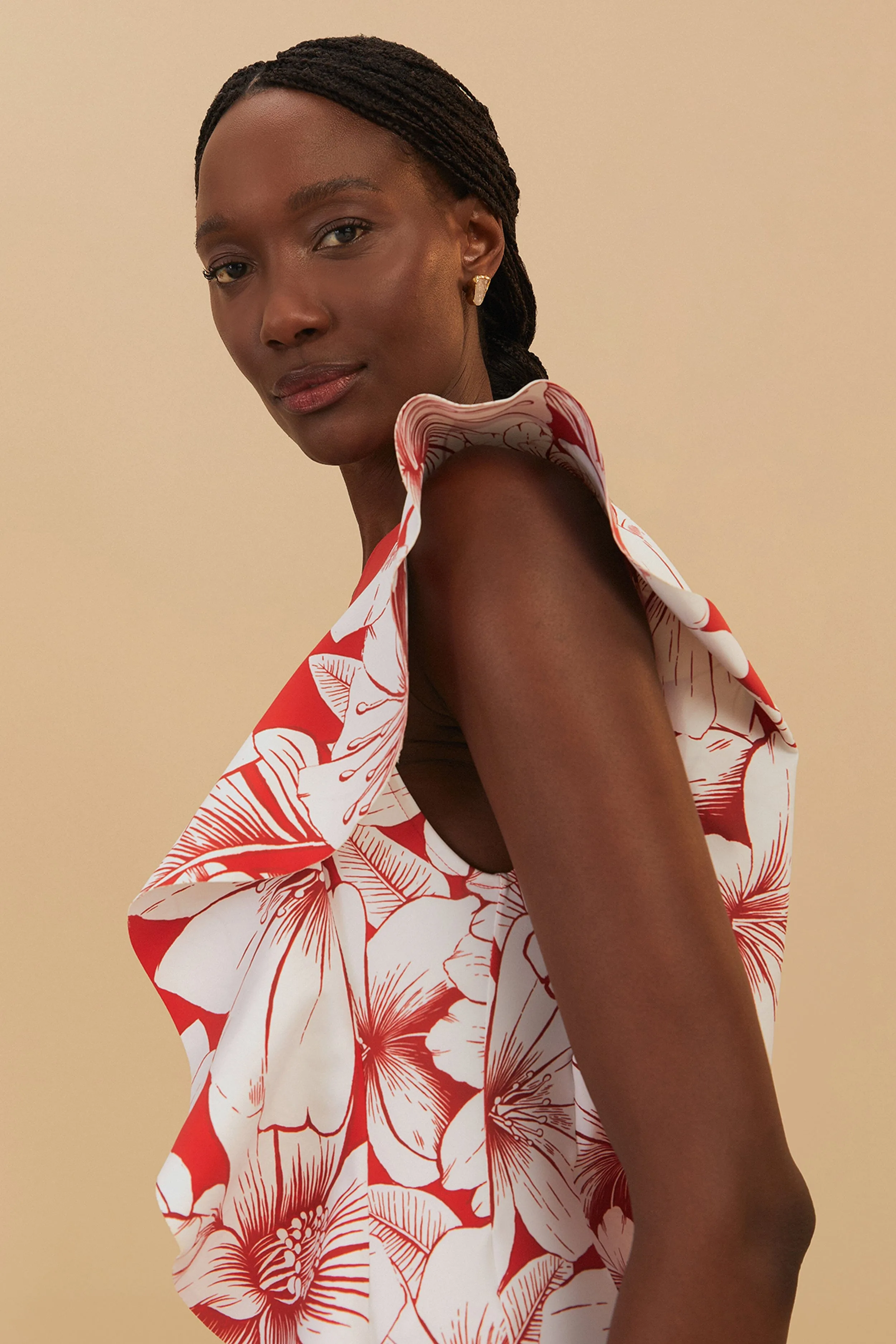 Floral Chains One Shoulder One Piece sold by FARM Rio product image thumbnail 3