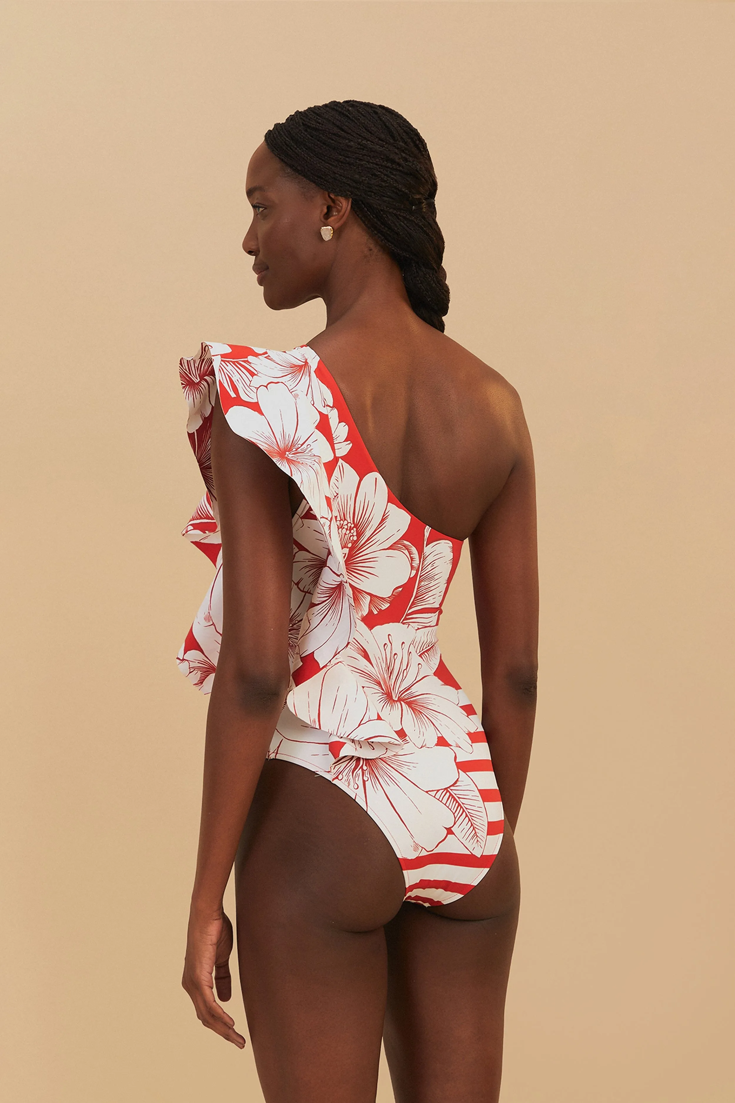 Floral Chains One Shoulder One Piece sold by FARM Rio product image thumbnail 4