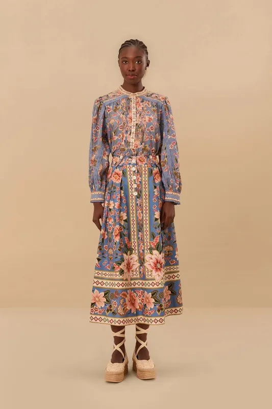 Blue Superbloom Tapestry Blouse sold by FARM Rio