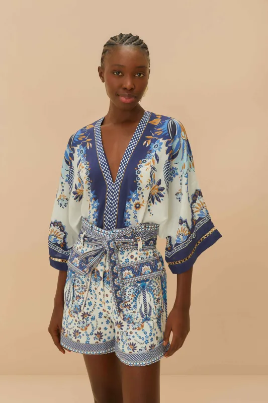 Off-White Encanto Tropical Shorts sold by FARM Rio