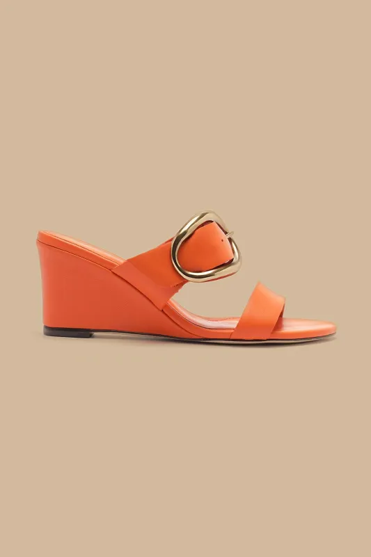 Citrus Buckle Wedge Sandal sold by FARM Rio