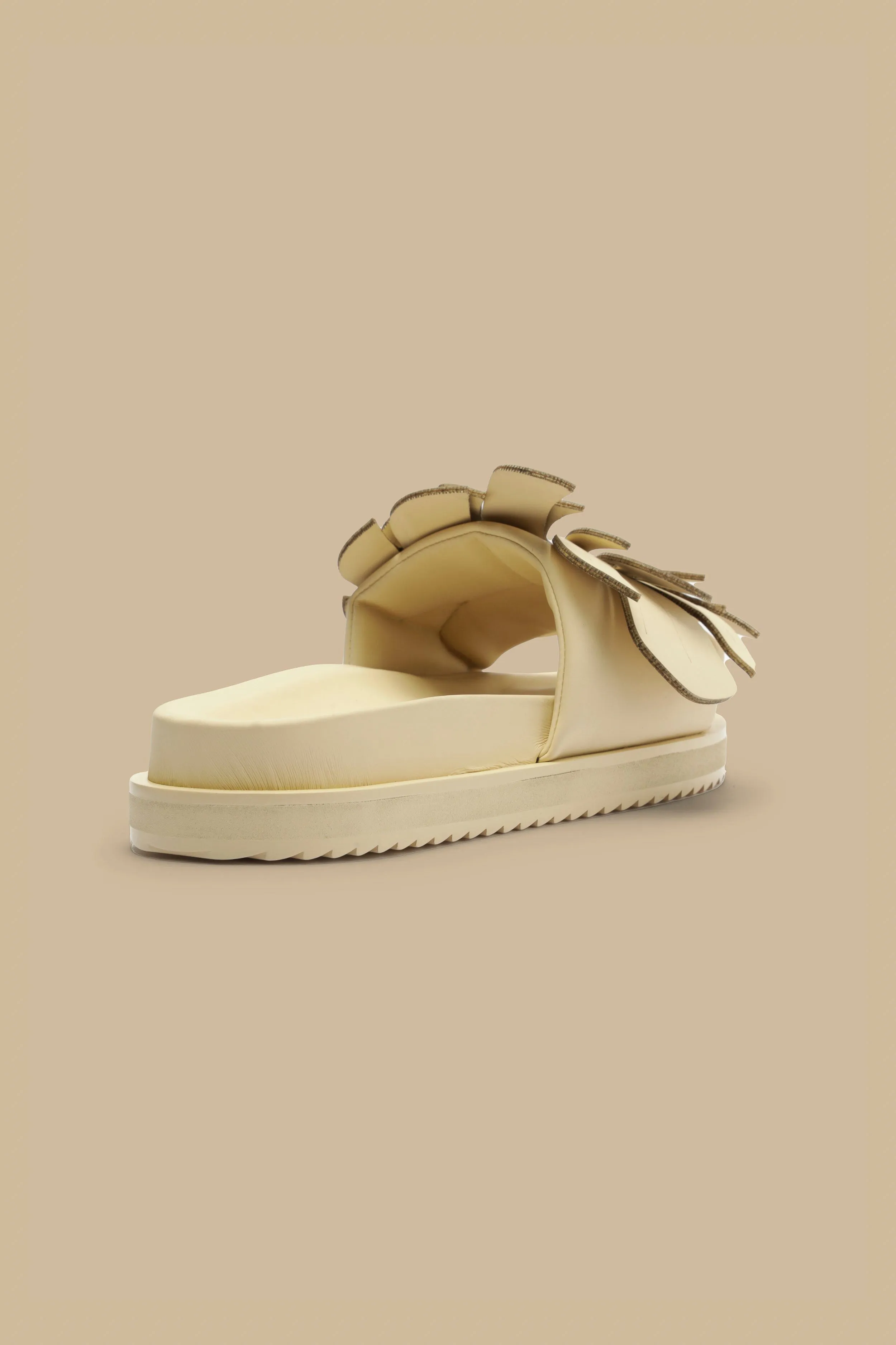 Ivory Monstera Slide Sandal sold by FARM Rio product image thumbnail 4