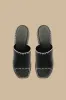 Black Wedge Mule Sandal sold by FARM Rio