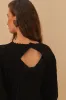 Black Floral Embroidery Knit Top sold by FARM Rio