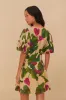 Sand Anthurium Leaves LENZING™ ECOVERO™ Euroflax™ Mini Dress sold by FARM Rio