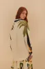 Off-White Coconut Tree Flow Pleated Blouse sold by FARM Rio